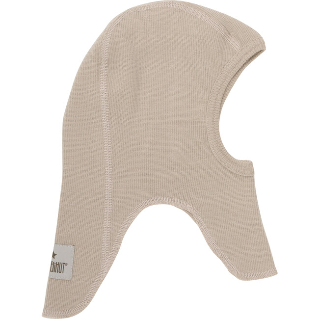 Merino Wool Rib Balaclava, Camel Melange - Balaclavas - 1