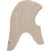 Merino Wool Rib Balaclava, Camel Melange - Balaclavas - 1 - thumbnail