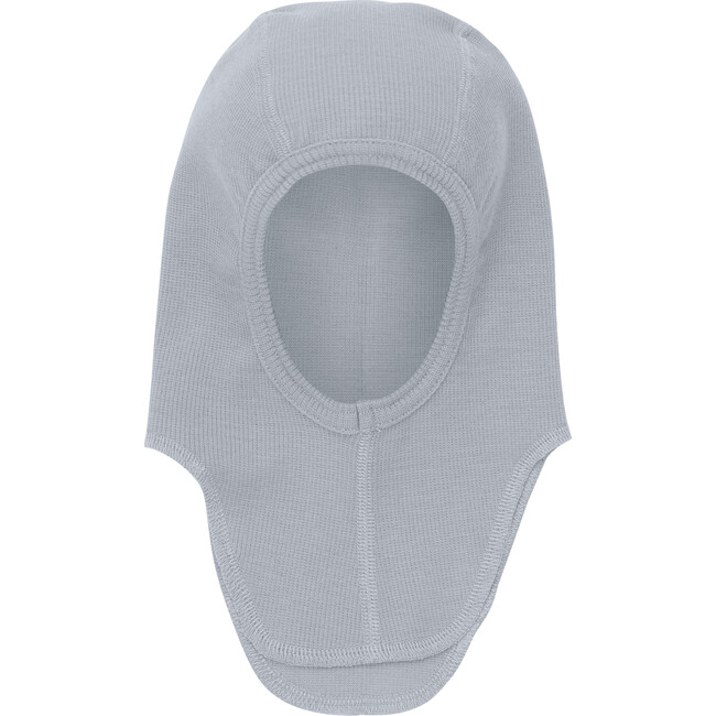 Merino Wool Rib Baby Balaclava, Quarry - Balaclavas - 2