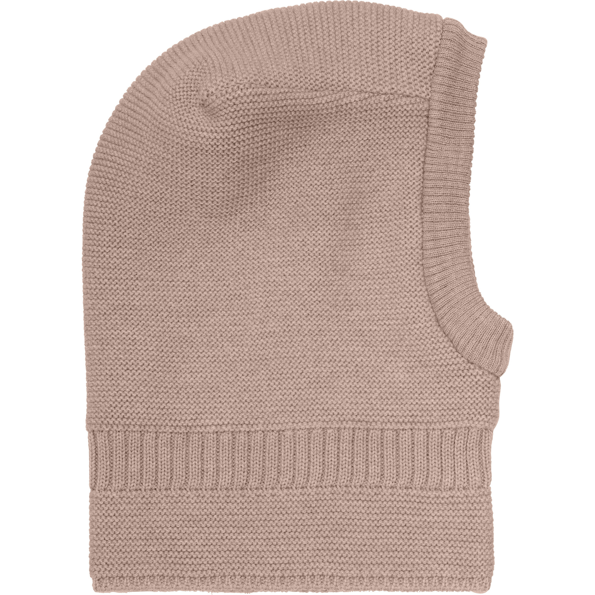 Merino Wool Knit Balaclava Windstop, Mahogany Rose - Balaclavas - 1