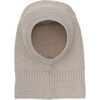 Merino Wool Knit Balaclava Windstop, Camel Melange - Balaclavas - 2