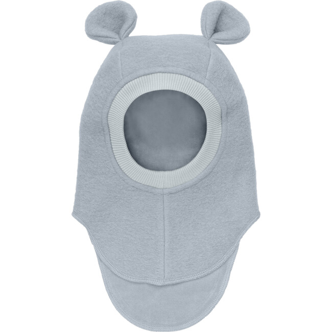 Double Layer Wool Balaclava Small Ears, Quarry