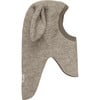 Double Layer Wool Balaclava Rabbit Ears, Camel Melange - Balaclavas - 1 - thumbnail