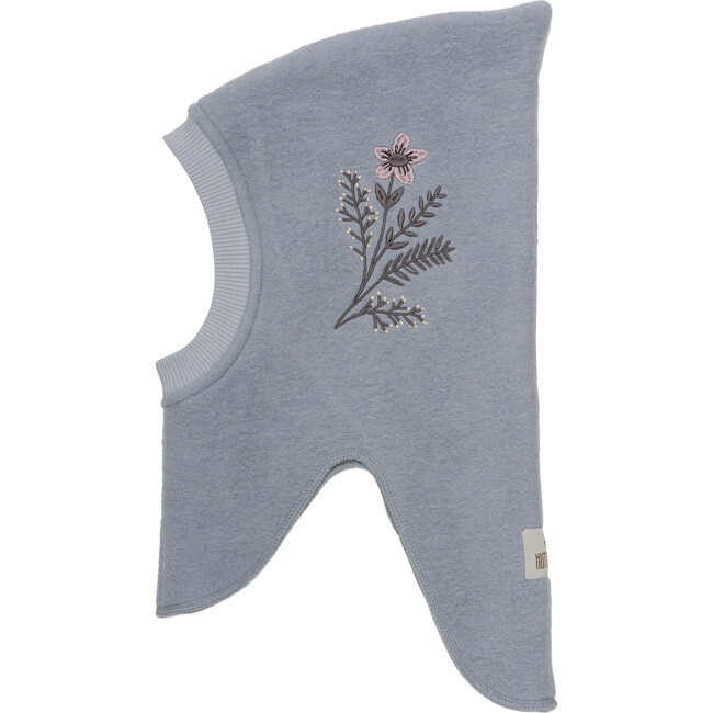 Double Layer Wool Balaclava Flower Embroidery, Quarry