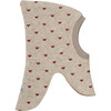 Double Layer Wool Balaclava Embroidered Hearts, Sand Melange - Balaclavas - 1 - thumbnail