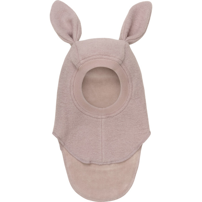 Double Layer Wool Balaclava Rabbit Ears, Fawn - Balaclavas - 3