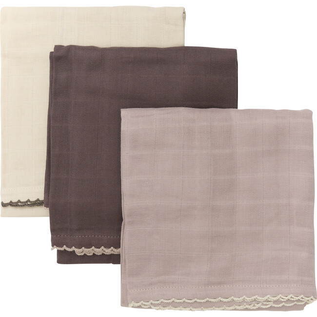 3-Pack Organic Muslin Cloth, Fawn Mix