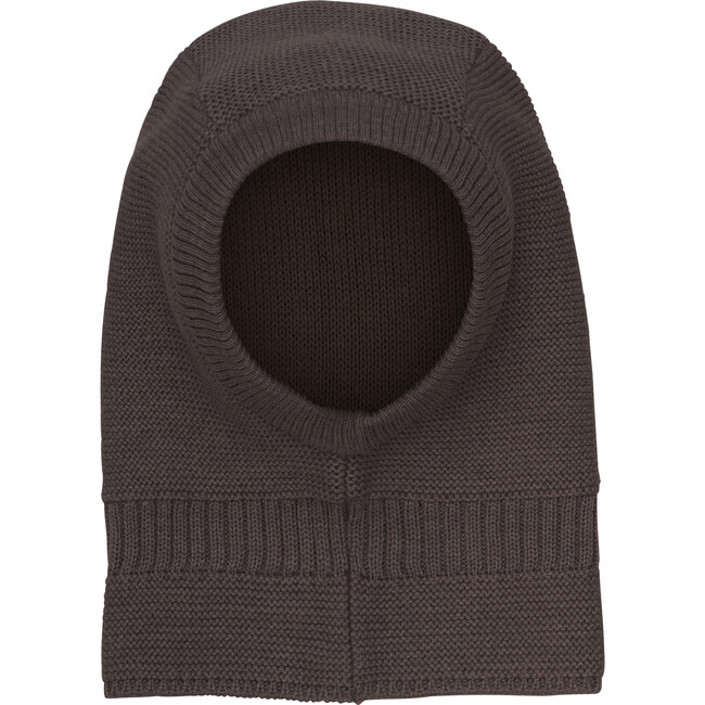 Merino Wool Knit Balaclava Windstop, Raisin - Balaclavas - 2