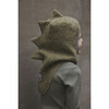 Dino Double Layer Wool Balaclava, Deep Lichen Green - Balaclavas - 2