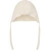 Baby Bonnet In Soft Alpaca Wool, Off White - Winter Hats - 4