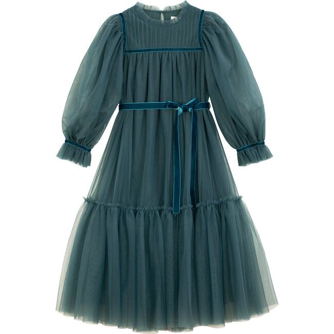 Kate LS Dress, Petrol - Dresses - 1