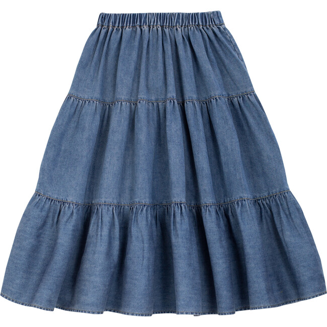 MaryJane Skirt, Denim Blue