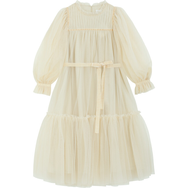 Kate LS Dress, Cream - Dresses - 1