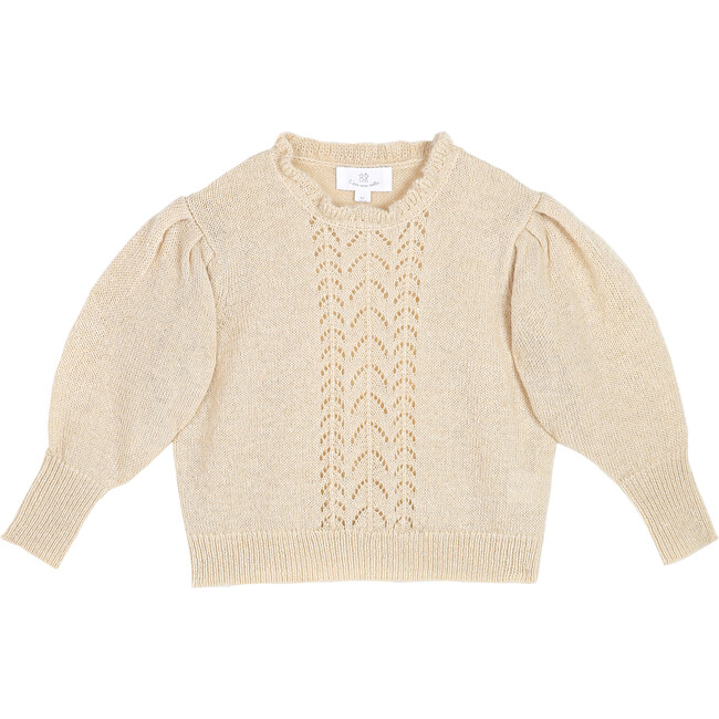 Stefania Pullover, Cream - Sweaters - 1