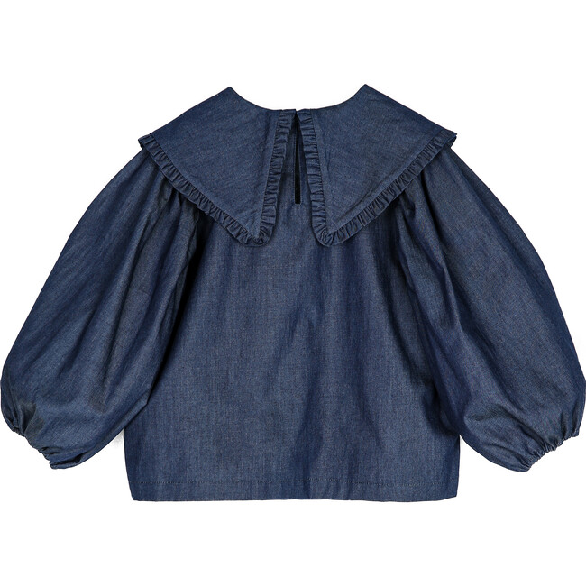 Sienna Shirt, Blue Denim - Blouses - 2