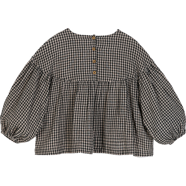 Josephine Shirt, Blue Check - Blouses - 2