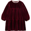 Flavia dress, Burgundy - Dresses - 1 - thumbnail