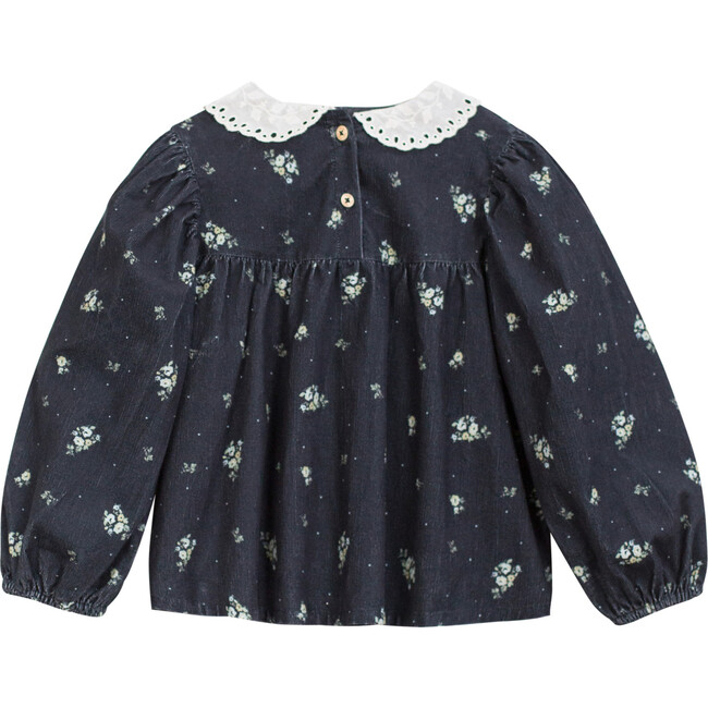 Frankie Shirt, Black Flower - Blouses - 2