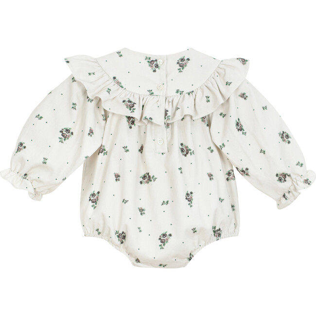 Emma Romper, Cream Flower - Rompers - 2