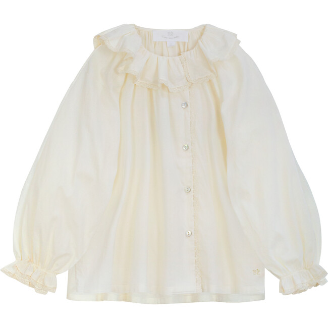 Charlene Shirt, Cream - Blouses - 1