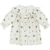 Emma LS Dress Baby, Cream Flower - Dresses - 2