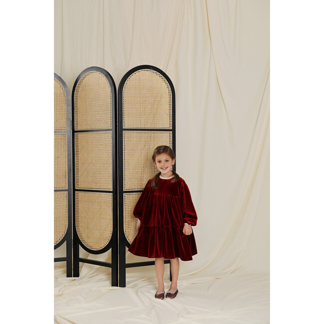 Flavia dress, Burgundy - Dresses - 3