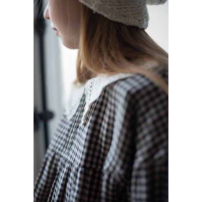 Josephine Shirt, Blue Check - Blouses - 6