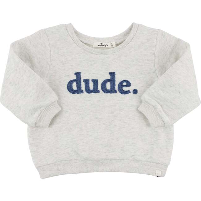 dude Denim Applique Brooklyn Boxy, Heather Gray