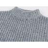 Speckle Knit Grandpa Knitted Pullover, Ocean - Sweaters - 2