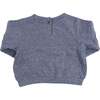 Mini Honeycomb Elbow Patch Boxy, Denim - Sweatshirts - 2