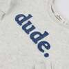 dude Denim Applique Brooklyn Boxy, Heather Gray - Sweatshirts - 3