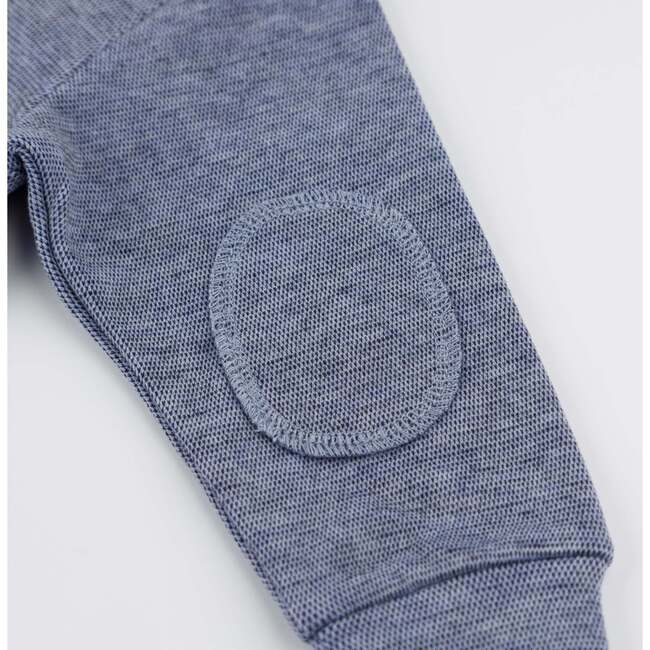 Mini Honeycomb Elbow Patch Boxy, Denim - Sweatshirts - 3