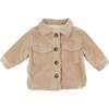 Corduroy with Snowdrift Shacket, Sand - Jackets - 1 - thumbnail