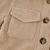 Corduroy with Snowdrift Shacket, Sand - Jackets - 4