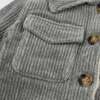 Corduroy with Snowdrift Shacket, Heather Gray - Jackets - 4