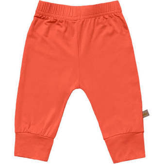 Solid Bamboo Baby Jogger Pants, Pumpkin - Pants - 1