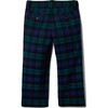 The Tartan Fully Lined Buttoned Waist Zip-Fly Pant, Blue & Black - Pants - 2