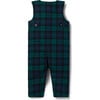 The Baby Tartan Round Neck Sleeveless Long Overall, Green - Overalls - 3