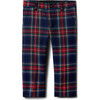 The Tartan Fully Lined Buttoned Waist Zip-Fly Pant, Red, Blue & Multicolors - Pants - 1 - thumbnail