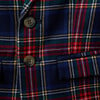 The Tartan Lapel Collar Blazer, Navy & Red - Blazers & Sport Coats - 2