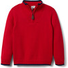 The Ribbed Mock Neck Contrast Tip Half-Zip Sweater, Multicolors - Sweaters - 1 - thumbnail