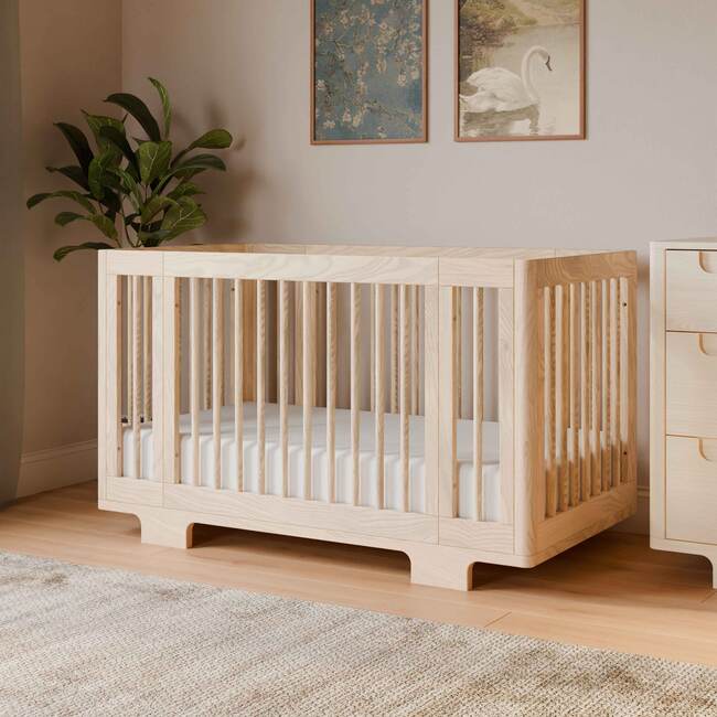 Yuzu 8-In-1 Convertible Crib With All-Stages Conversion Kits, Washed Natural - Cribs - 3