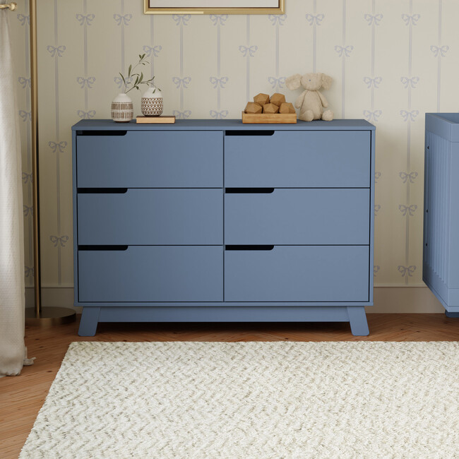 Hudson 6-Drawer Assembled Double Dresser, Cove Blue - Dressers - 2