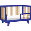 Hudson 3-In-1 Convertible Crib With Toddler Bed Conversion Kit, Cobalt & Honey - Cribs - 5