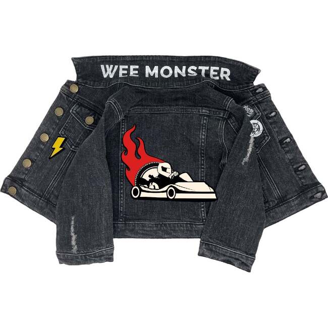 Race Car Black Denim Jacket