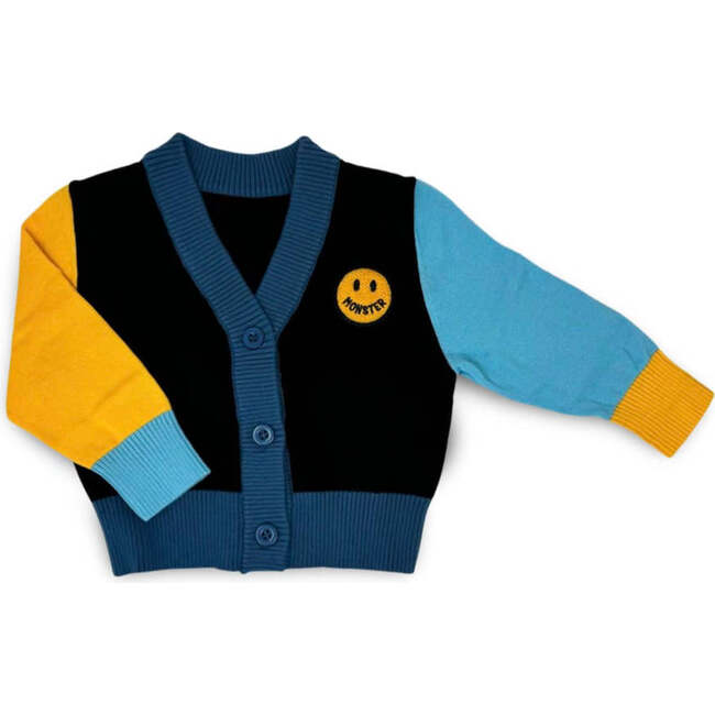 MONSTER Knit Cardigan, Color Block