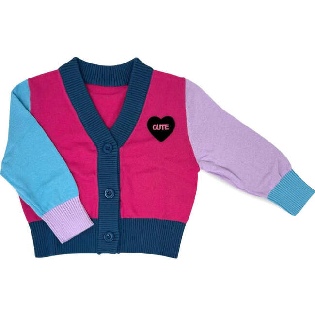 CUTE Knit Cardigan, Color Block