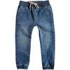 Sol Solecito Mac Elastic Waistband Denim Pants, Blue - Jeans - 1 - thumbnail