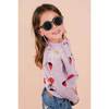 Daisy Bug Crew Neck Long Sleeve Knit Sweater, Lila - Cardigans - 2