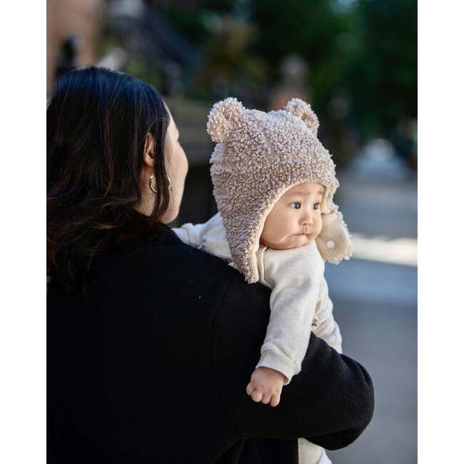 Teddy Hat & Mittens Set, Oatmeal - Mixed Accessories Set - 7